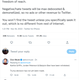 Screenshot of tweets
